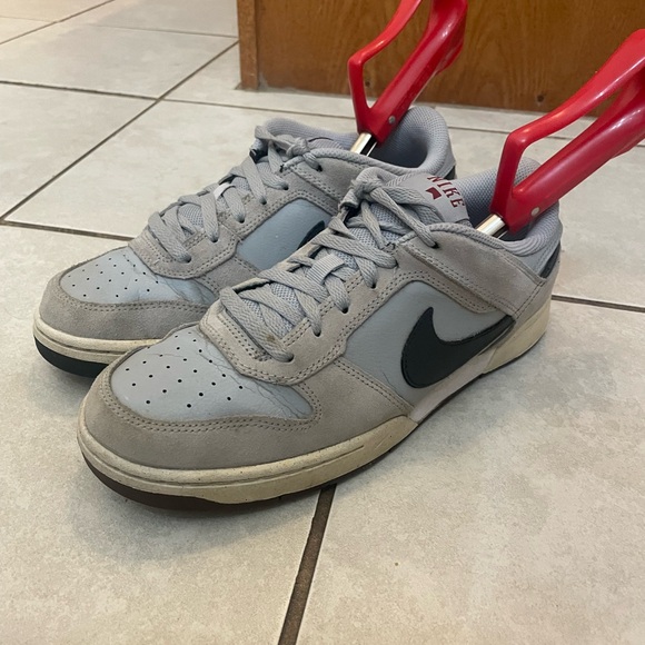 2012 Nike Renzo 2 Mens 8.5 Skateboard Low Suede Leather Gray Black - Picture 8 of 12